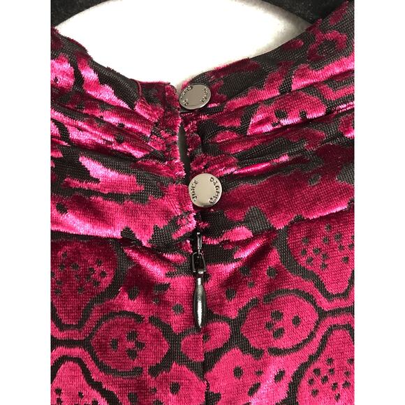 Vince Camuto Women's Size 4 Burnout Velvet Damask Print Dress NEW - Picture 5 of 8